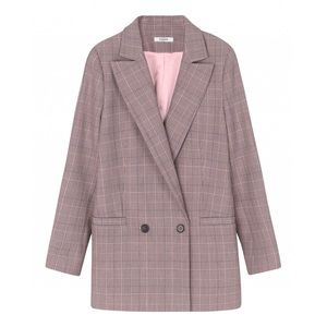 Ganni Hewitt silver pink blazer 38